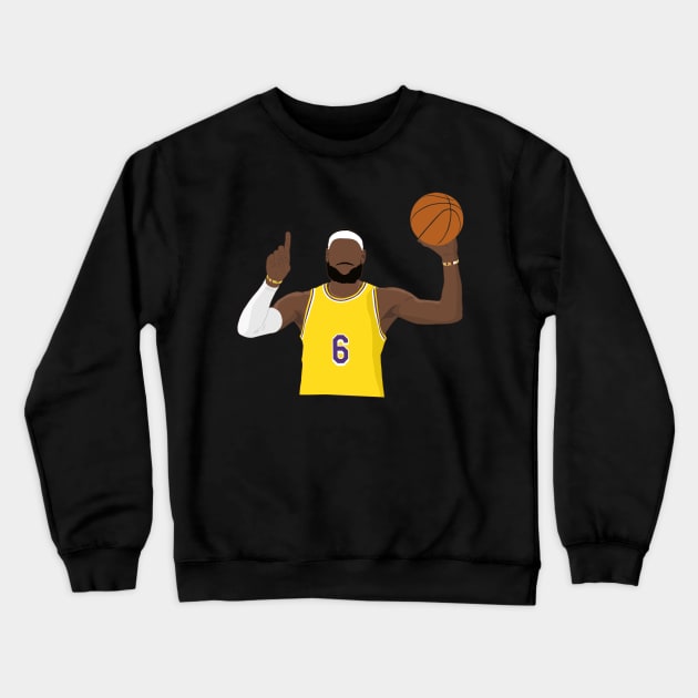 LeBron James Breaks Scoring Record Crewneck Sweatshirt by BuzzerBeater00